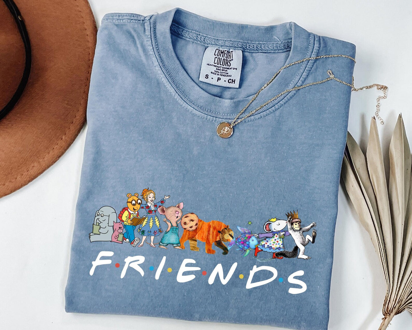 Comfort Colors Friends Children's Book Shirt