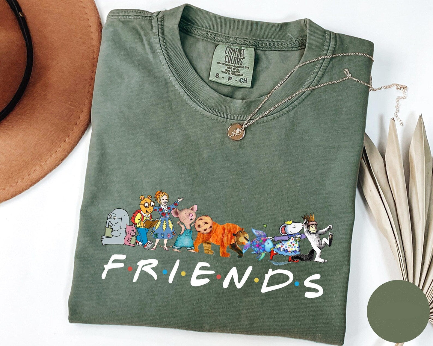 Comfort Colors Friends Children's Book Shirt