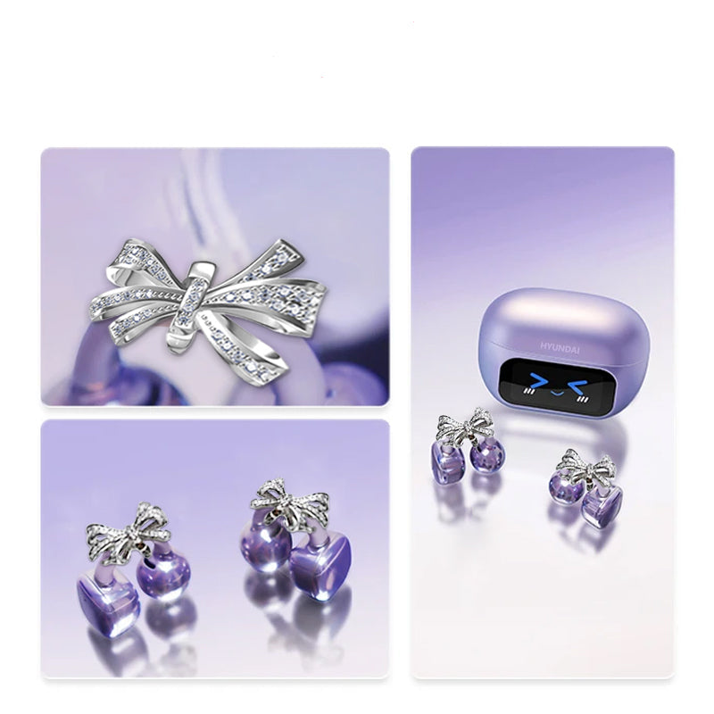 LED power display wireless Bluetooth earbuds