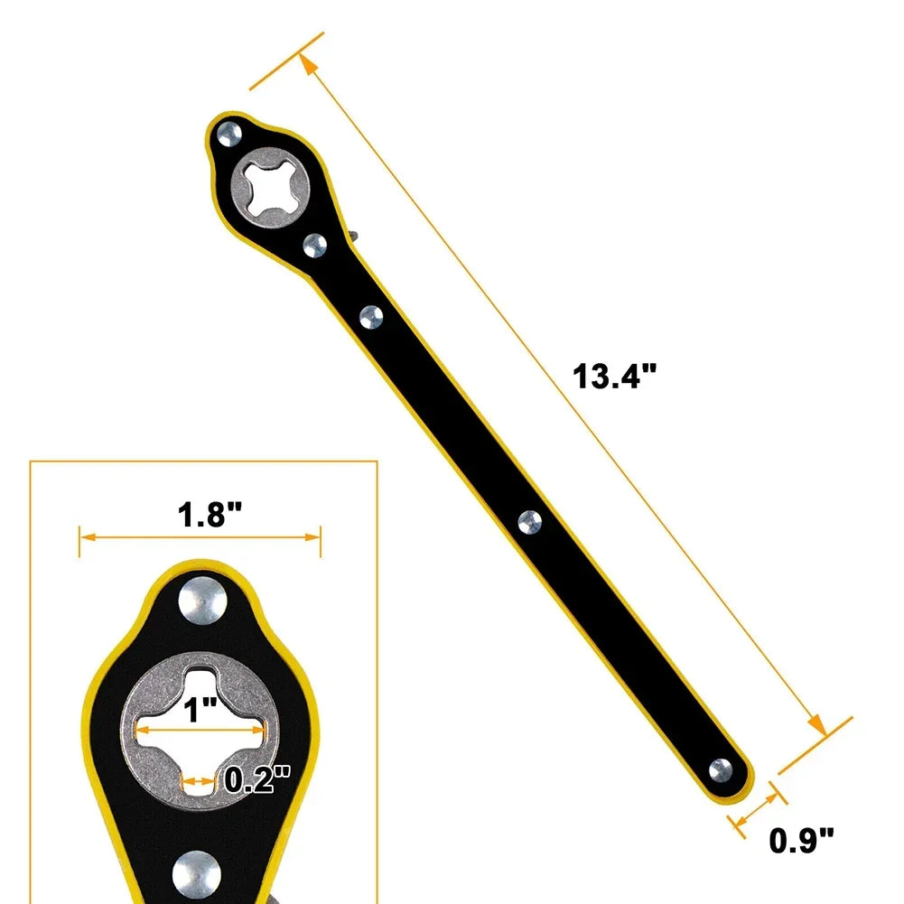 Labor-saving car jack ratchet wrench for easy tire changes