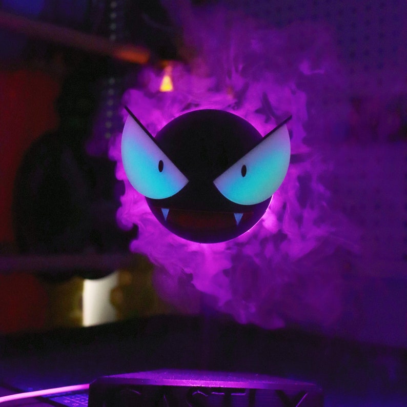 Gastly Luminous Humidifier 3D Printed Decor