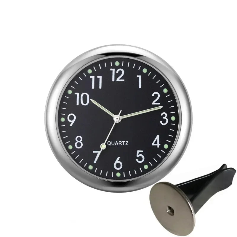 Mini luminous car dashboard clock with digital display