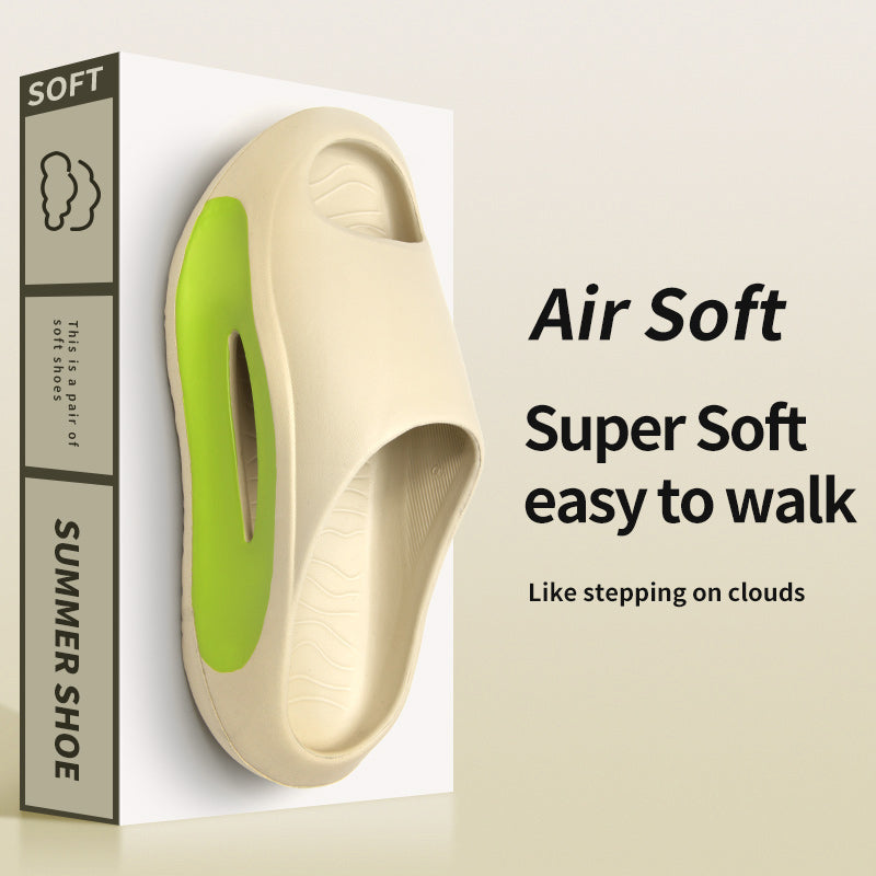 Men's thick-soled non-slip shower slippers