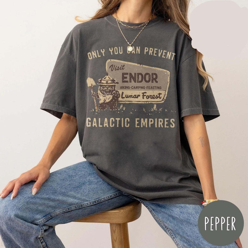 Retro Ewok Star Wars Comfort Colors Shirt