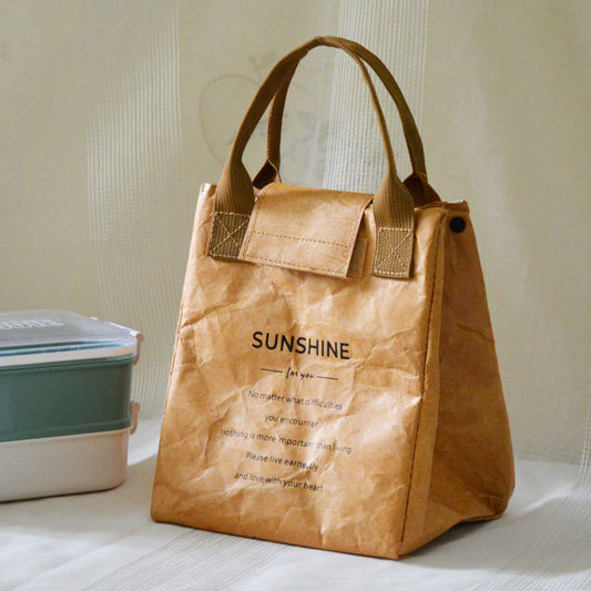 Stylish insulated lunch bag with waterproof design and Japanese style