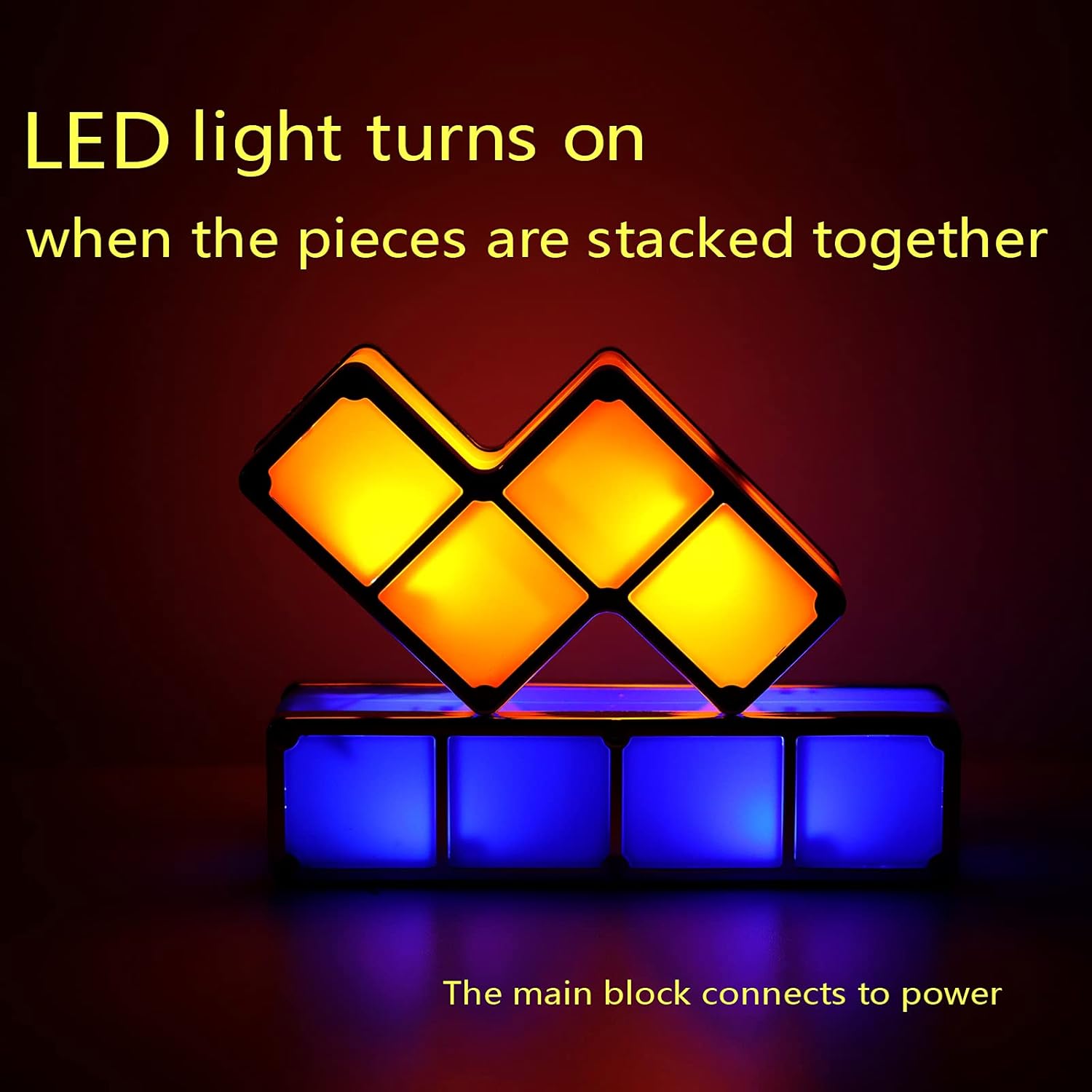 VEEKI Stackable 7 Colors LED Kids Night Light